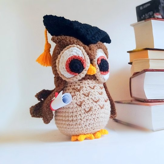 Owl Graduate Crochet pattern