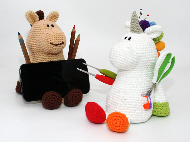 Phone Stand Horse Unicorn Crochet Pattern