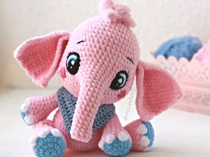 Sima the baby Elephant easy Crochet Pattern