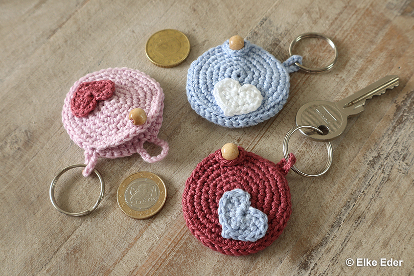 Small Round Bag Keychain