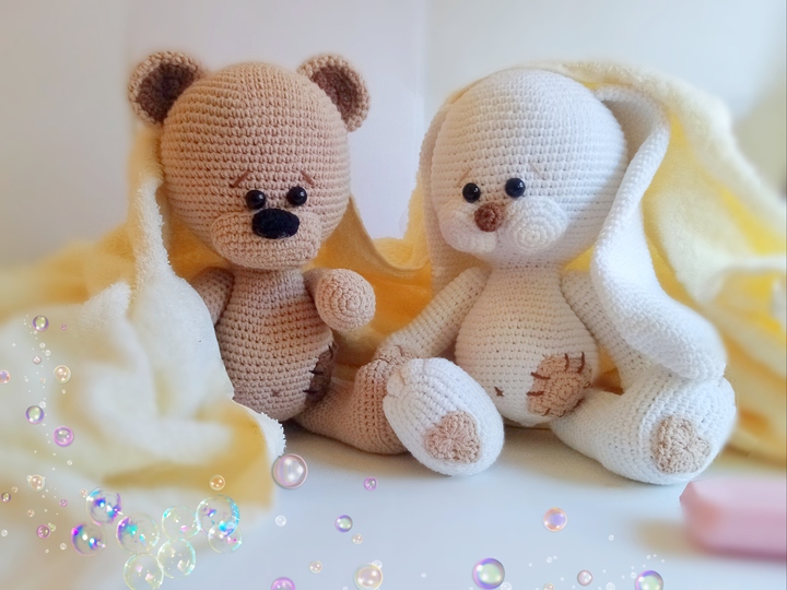 Teddy bear and Bunny Crochet pattern