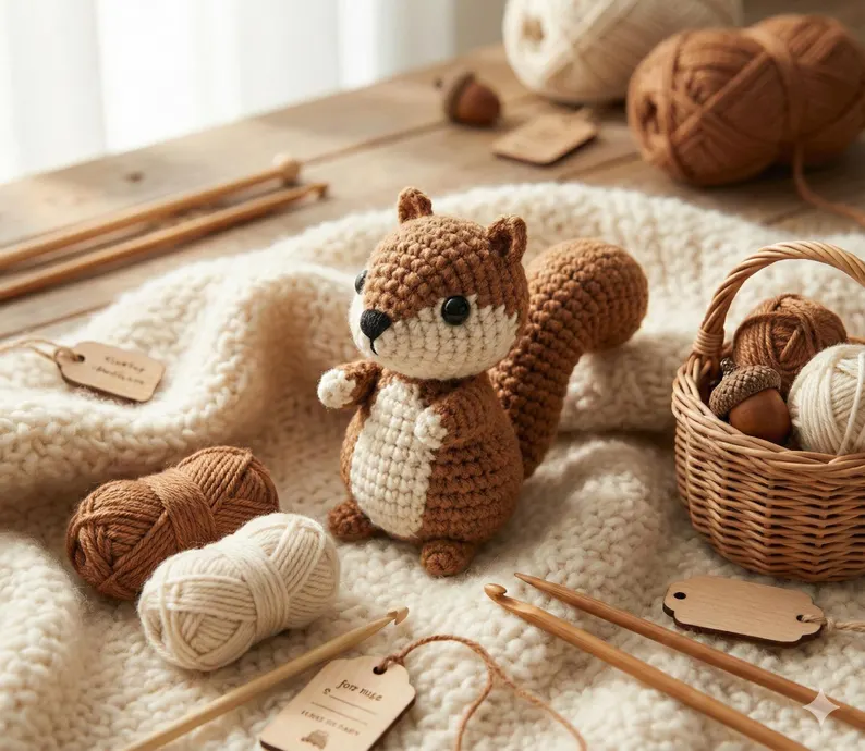 Amigurumi Squirrel Crochet Pattern