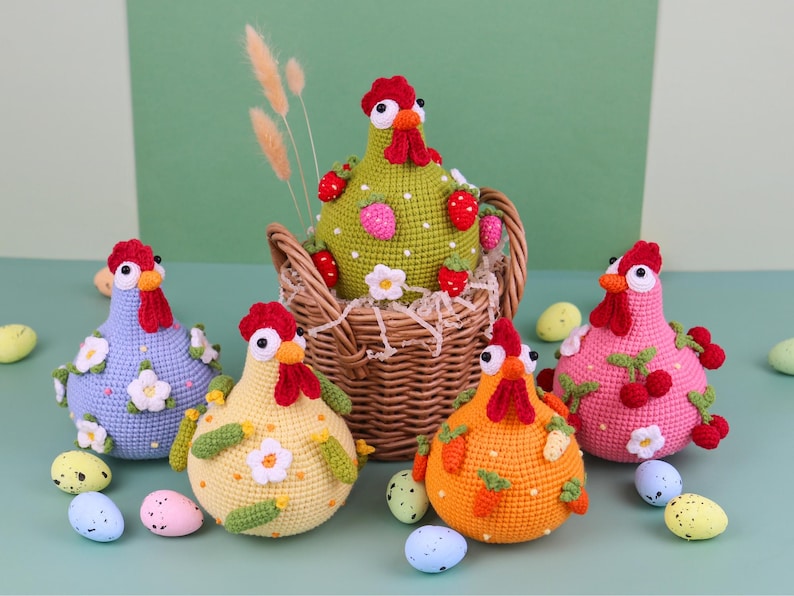Chicken Crochet Pattern Digital Download