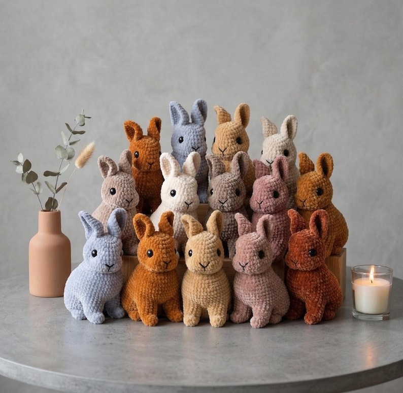 Crochet Pattern Realistic Mini Bunny Rabbit