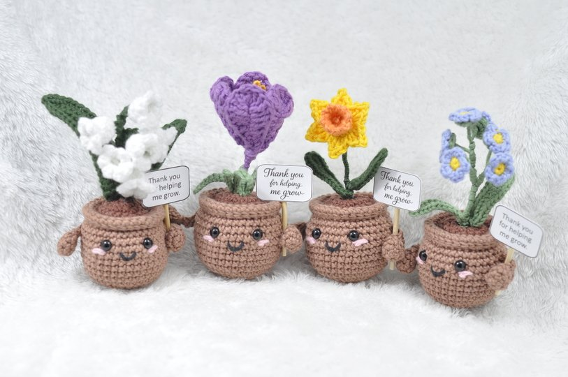 Crochet Pattern Support Plant