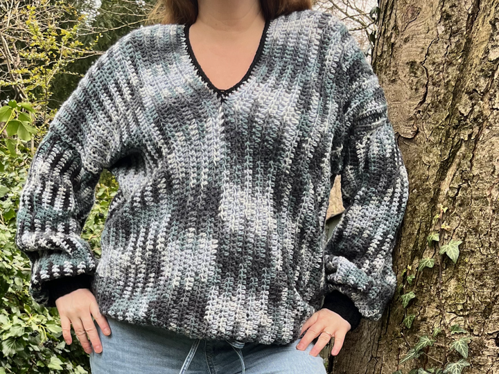 Crochet Pattern Sweater Serenity