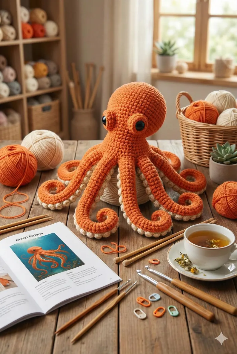 Giant Octopus Amigurumi Crochet Pattern