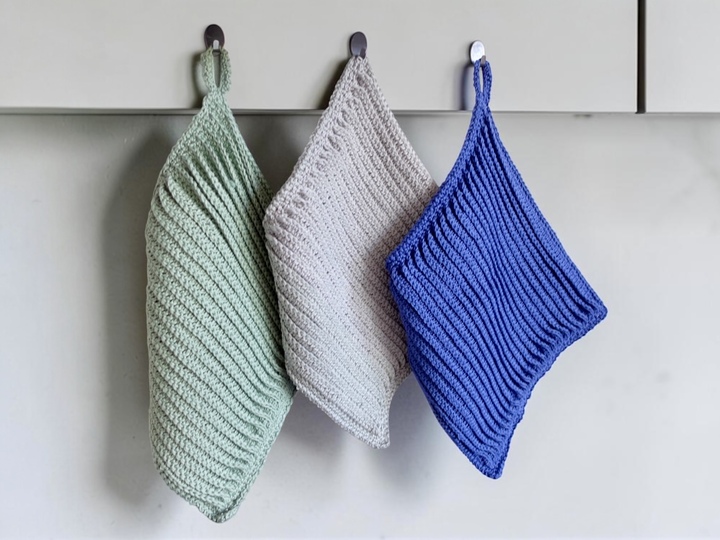 Potholders & Washing-Up Cloth Crochet Pattern