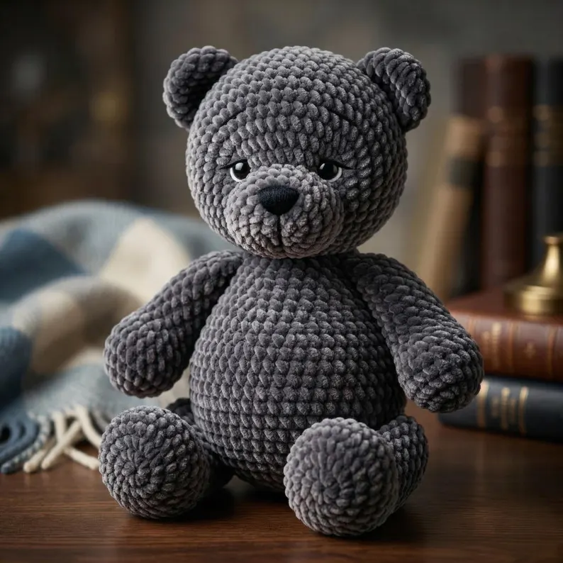 Amigurumi Teddy Bear Crochet Pattern Plush Stuffed Animal Toy