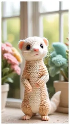Crochet Ferret Amigurumi Free Pattern