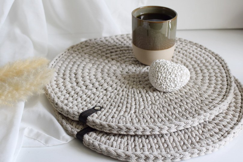Crochet Pattern for a Modern Hygge-Style Placemat