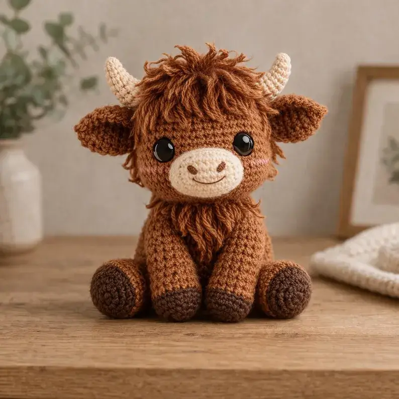 Highland Cow Crochet Pattern
