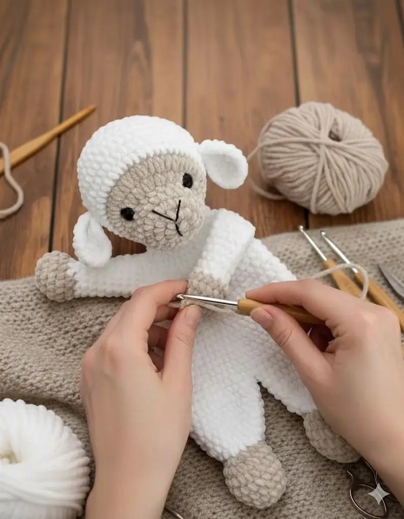 Lamb Lovey Crochet Pattern