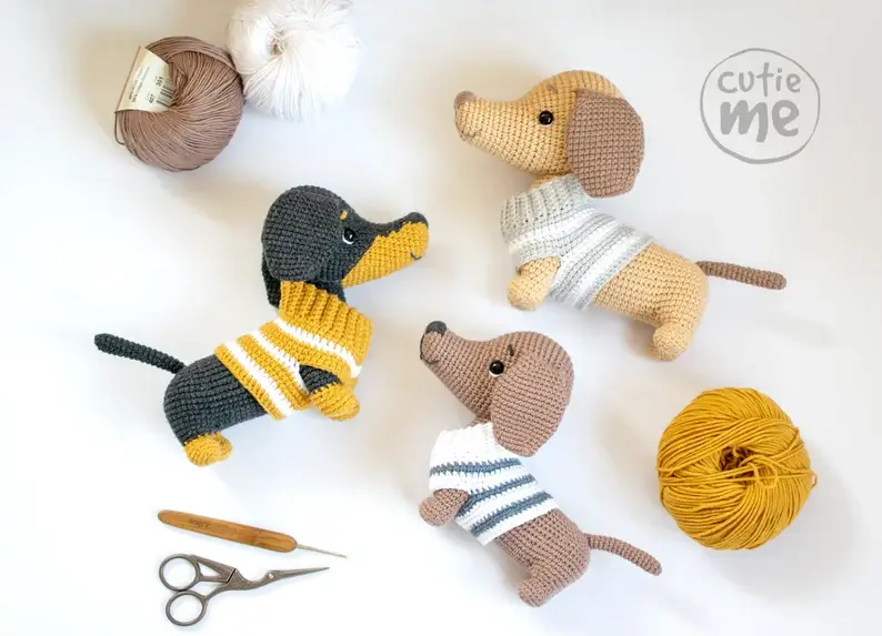 Yumi the Dachshund CROCHET PATTERN