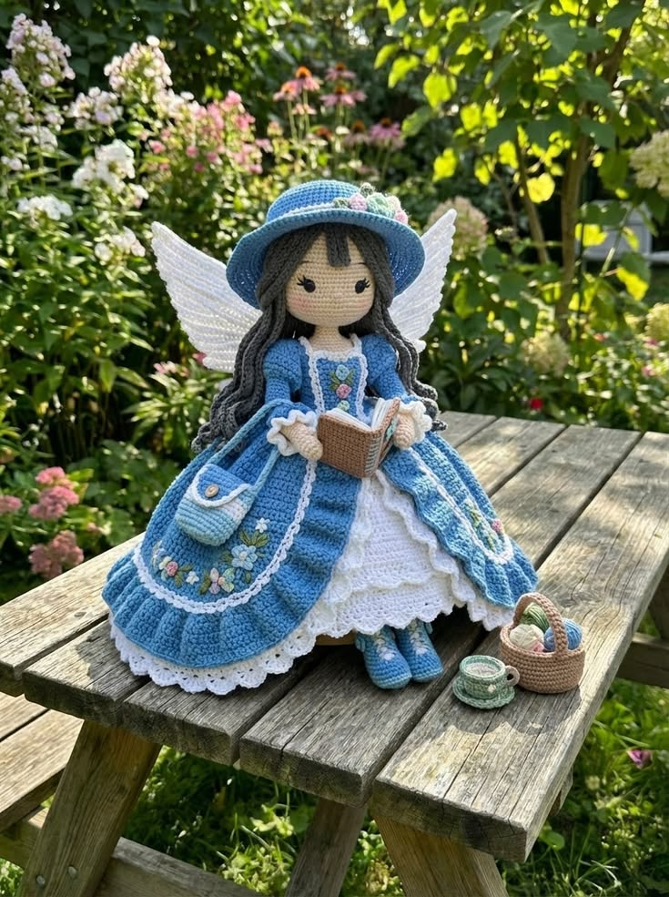 Bluebell Fairy Reader Doll – Free Crochet Pattern