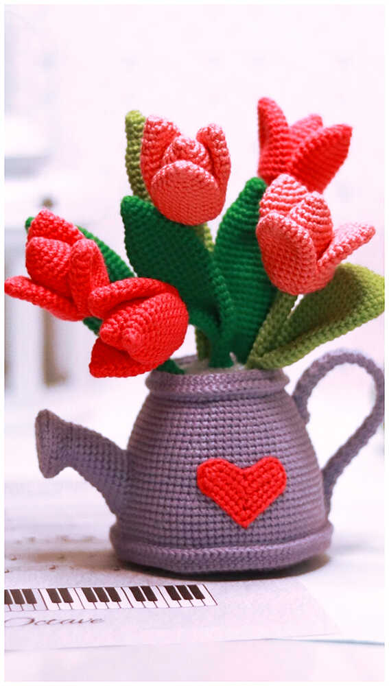Crochet Tulip Bouquet Pattern