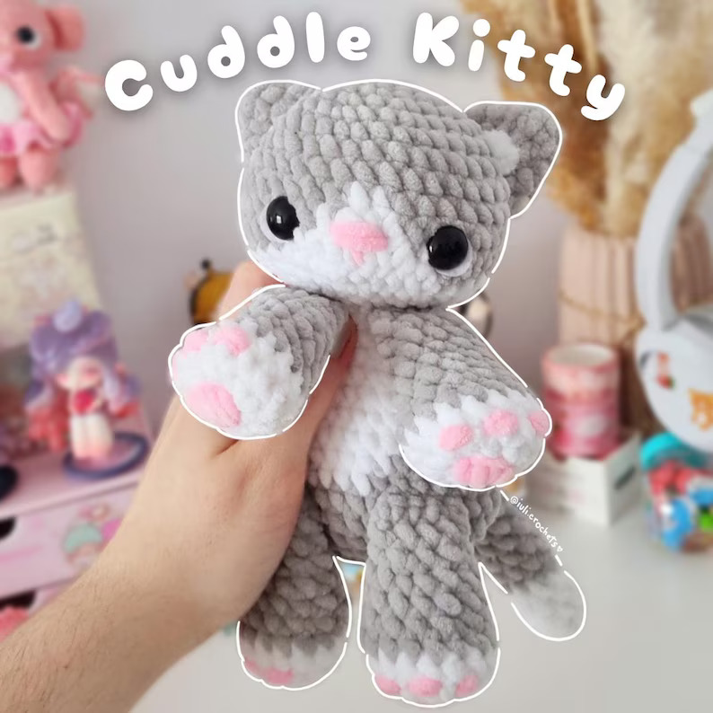Cuddle Bud Kitty Cuddle Buddies Amigurumi Crochet Pattern