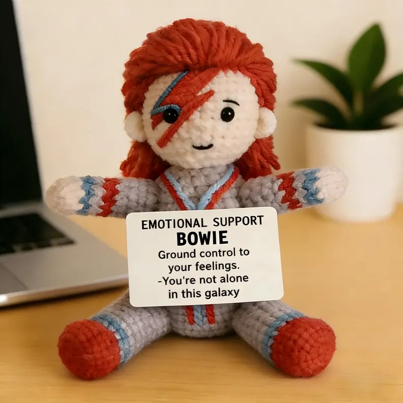 Handmade Crochet David Bowie Inspired Doll