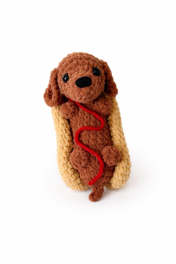 Hot Dog Crochet Pattern