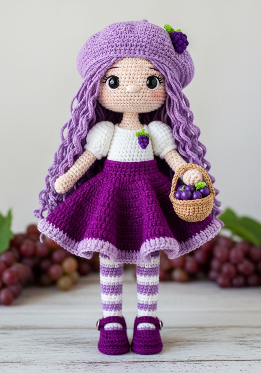How to Crochet a Gigi the Grape Vineyard Doll