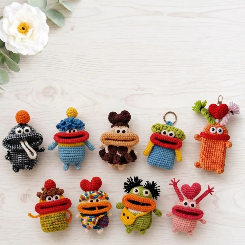 Monster Key Cover Crochet Pattern Bundle