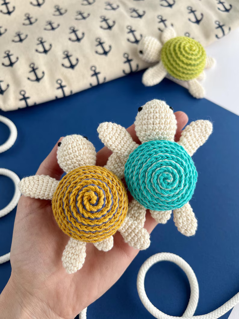 No sew Crochet turtle pattern Amigurumi