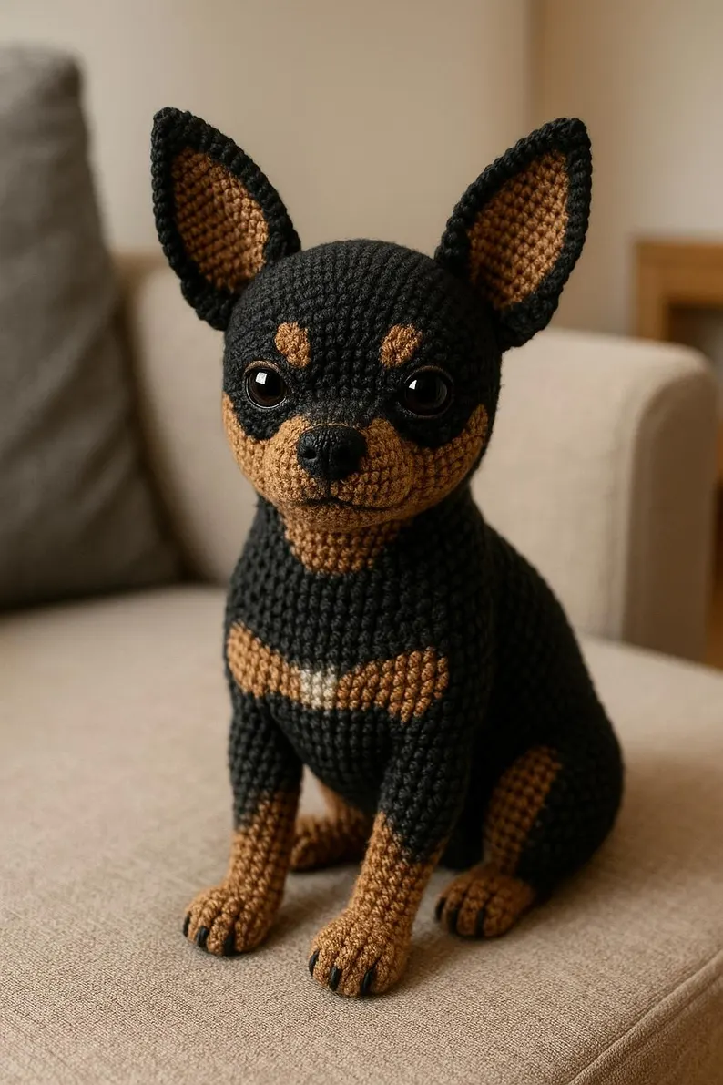 Realistic Chihuahua Amigurumi Crochet Pattern