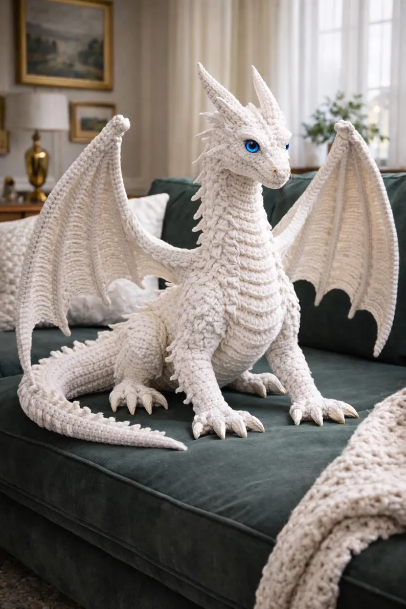 Realistic Dragon Amigurumi Crochet Pattern