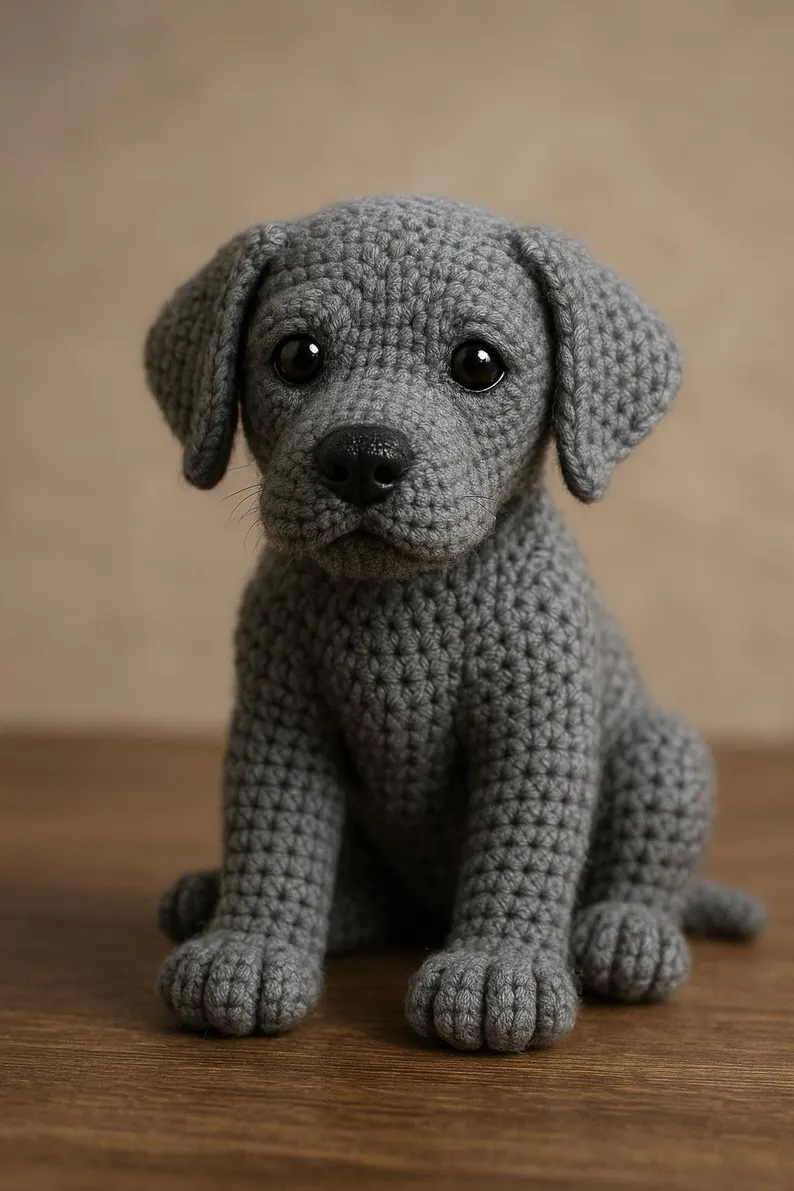 Realistic Labrador Amigurumi Crochet Pattern