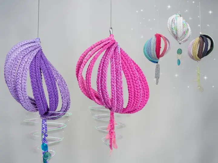 Crochet Pattern - Decorative Fan Shell - Wind Chime for Balcony & Garden