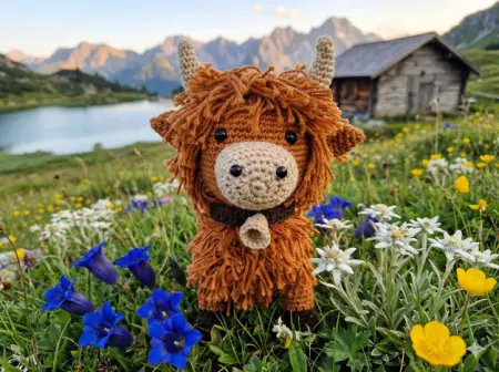 Highland Cow amigurumi crochet pattern