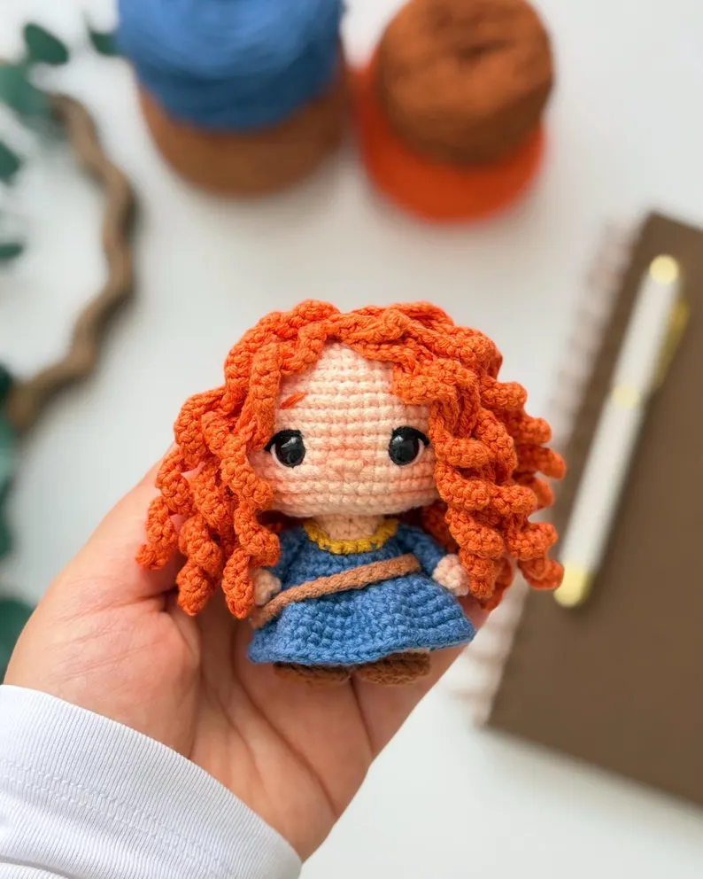 Mini Brave Princess Amigurumi Crochet Pattern