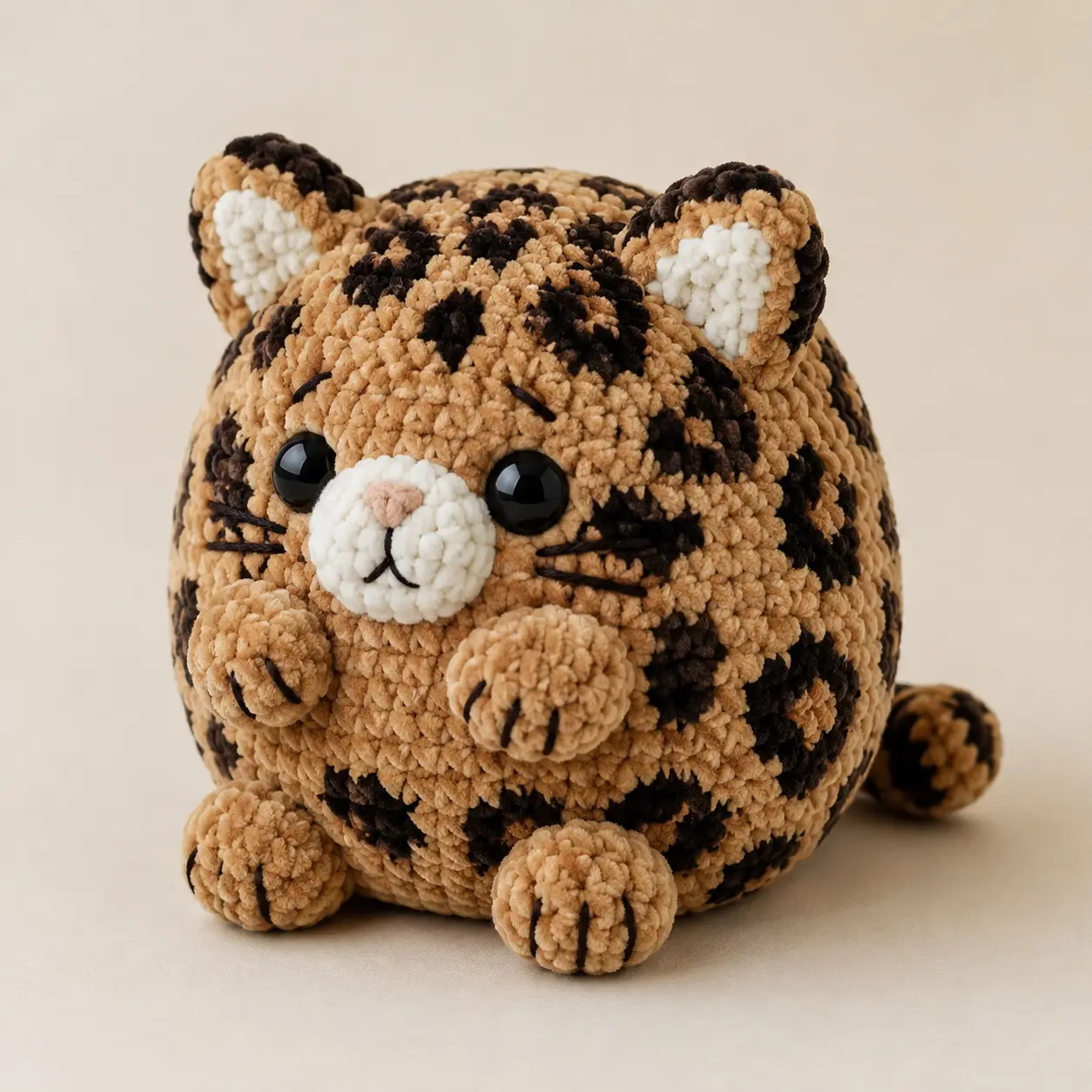 Easy No-Sew Crochet Leopard Pattern