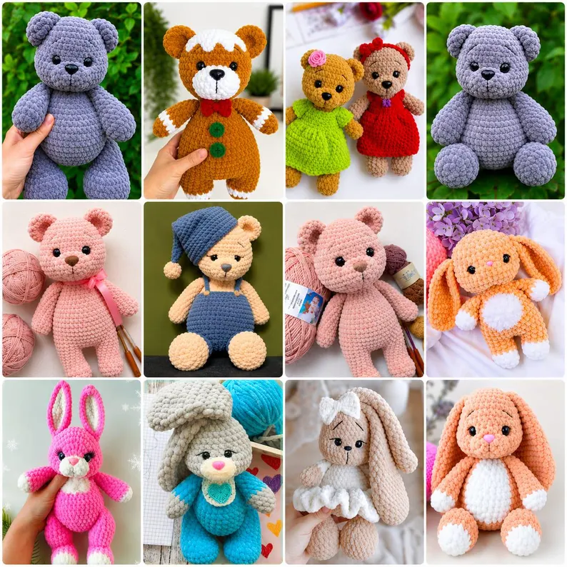 150+ Bunny Crochet Patterns Bundle