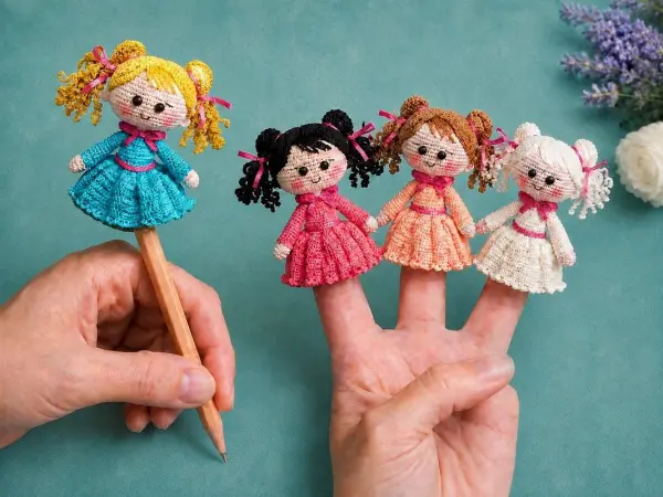Finger Puppet Pencil Puppet Klarissa