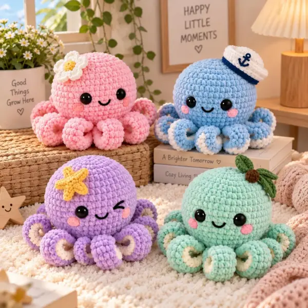 No Sew Octopus Crochet Pattern