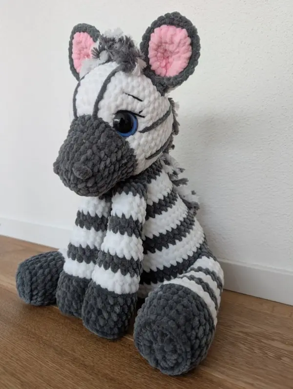 Sitting Zebra Crochet Pattern