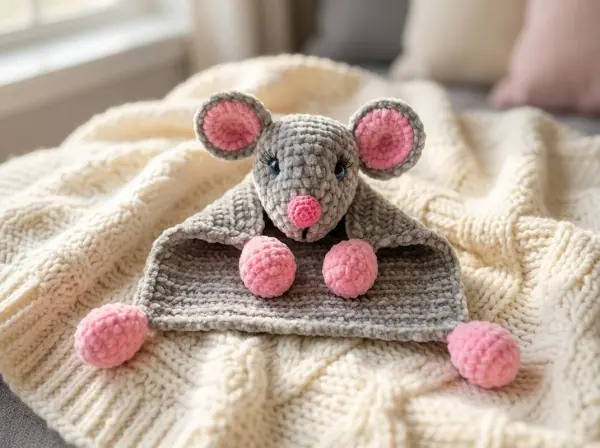 Crochet Pattern Mouse Lovey for Baby & Toddler