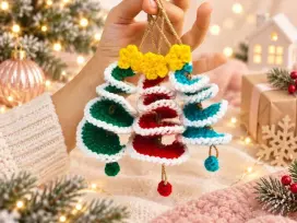 Crochet Christmas Mini Tree Pattern