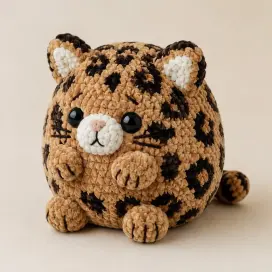 Easy No-Sew Crochet Leopard Pattern