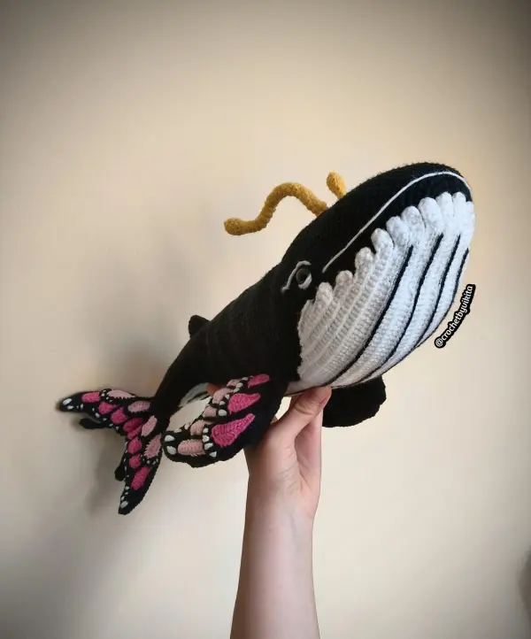 Butterfly Whale Crochet Pattern