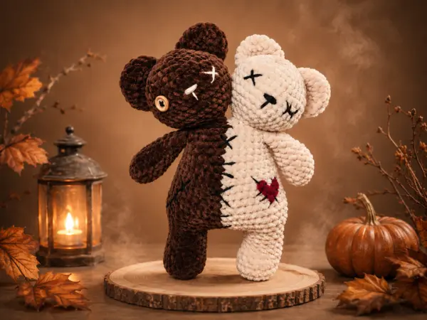 Crochet Pattern Two-Headed Bear
