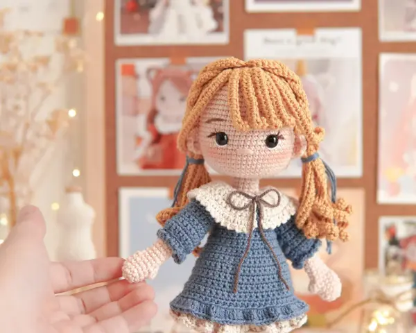 Doll Jinny amigurumi pattern doll PDF crochet pattern
