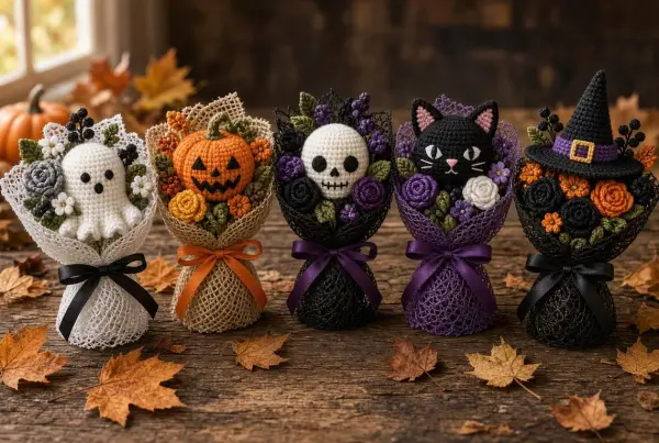 Halloween Crochet Bouquet Bundle