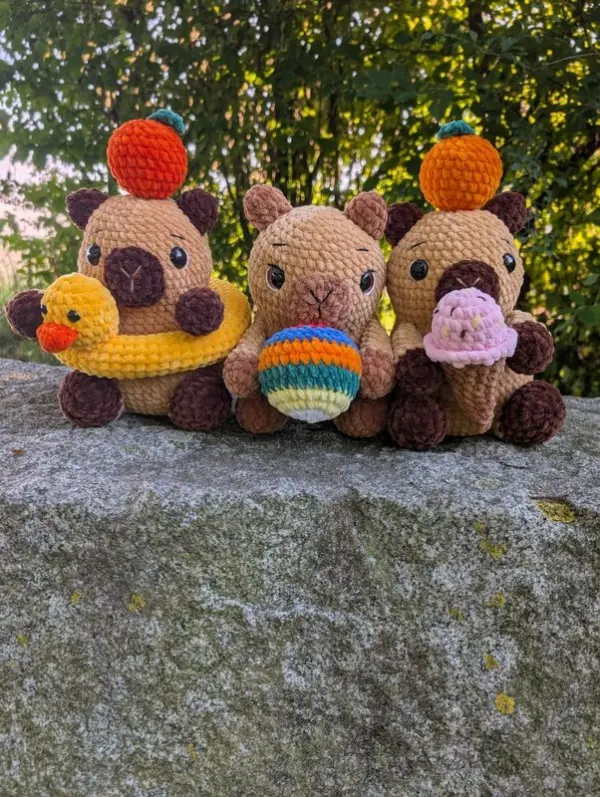 Capybara Summer Edition Crochet Pattern