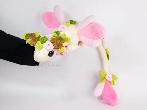 Nielle the Cherry Blossom Dragon Amigurumi Crochet Pattern