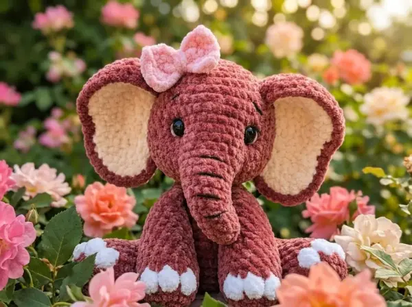 Crochet Elephant Pattern PDF, Amigurumi Pattern Instant Download