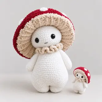 Mushroom guy - critter stitch crochet pattern amigurumi