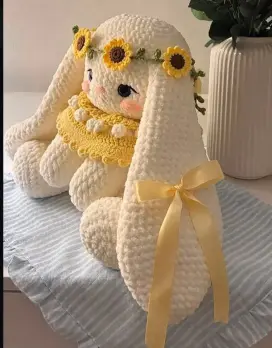 Sunflower Bunny Crochet Pattern
