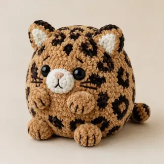 Easy No-Sew Crochet Leopard Pattern
